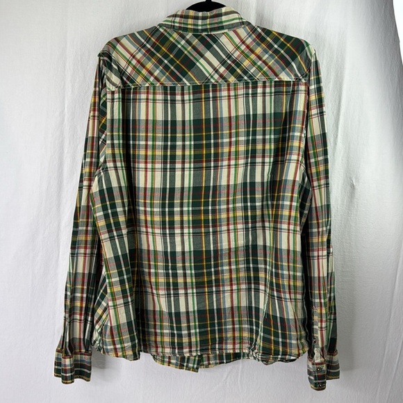 Vintage Jessica Green Plaid Casual Button Down Shirt - Picture 4 of 10